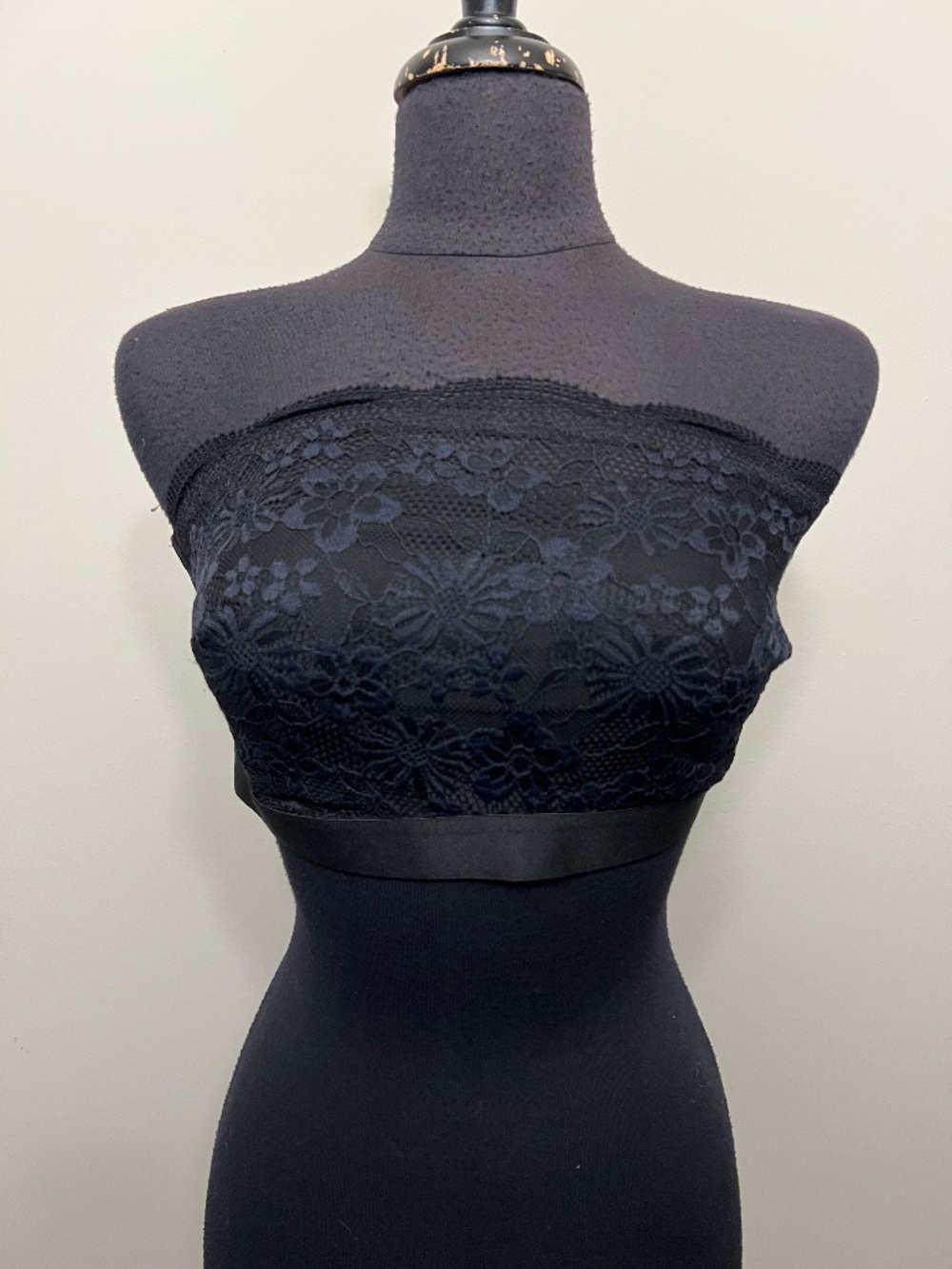 Black Lace Bandeau Bralette